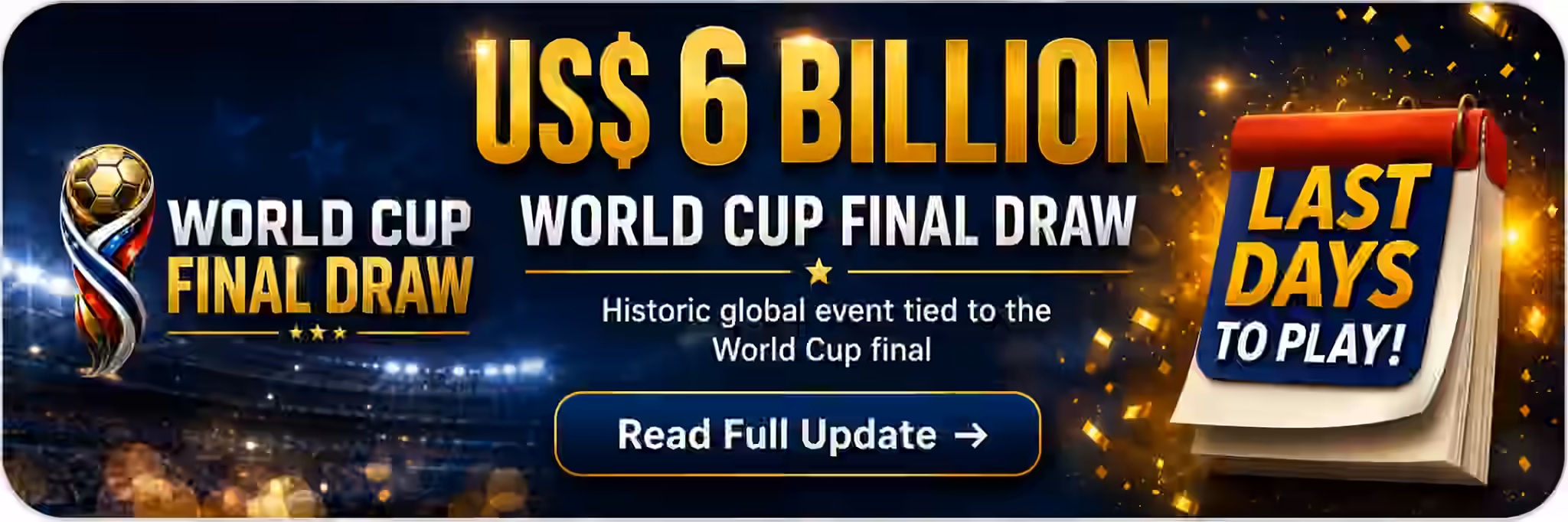 World Cup global draw banner
